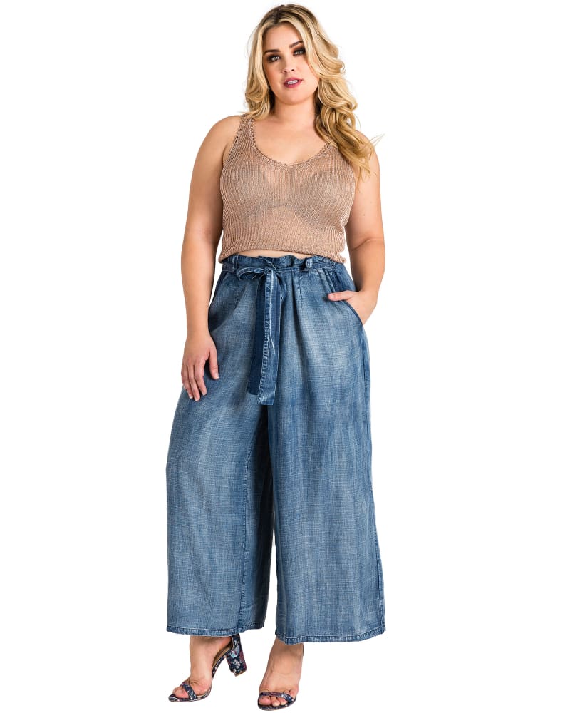 Palazzo jeans plus size sale